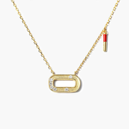 Love The Track Necklace